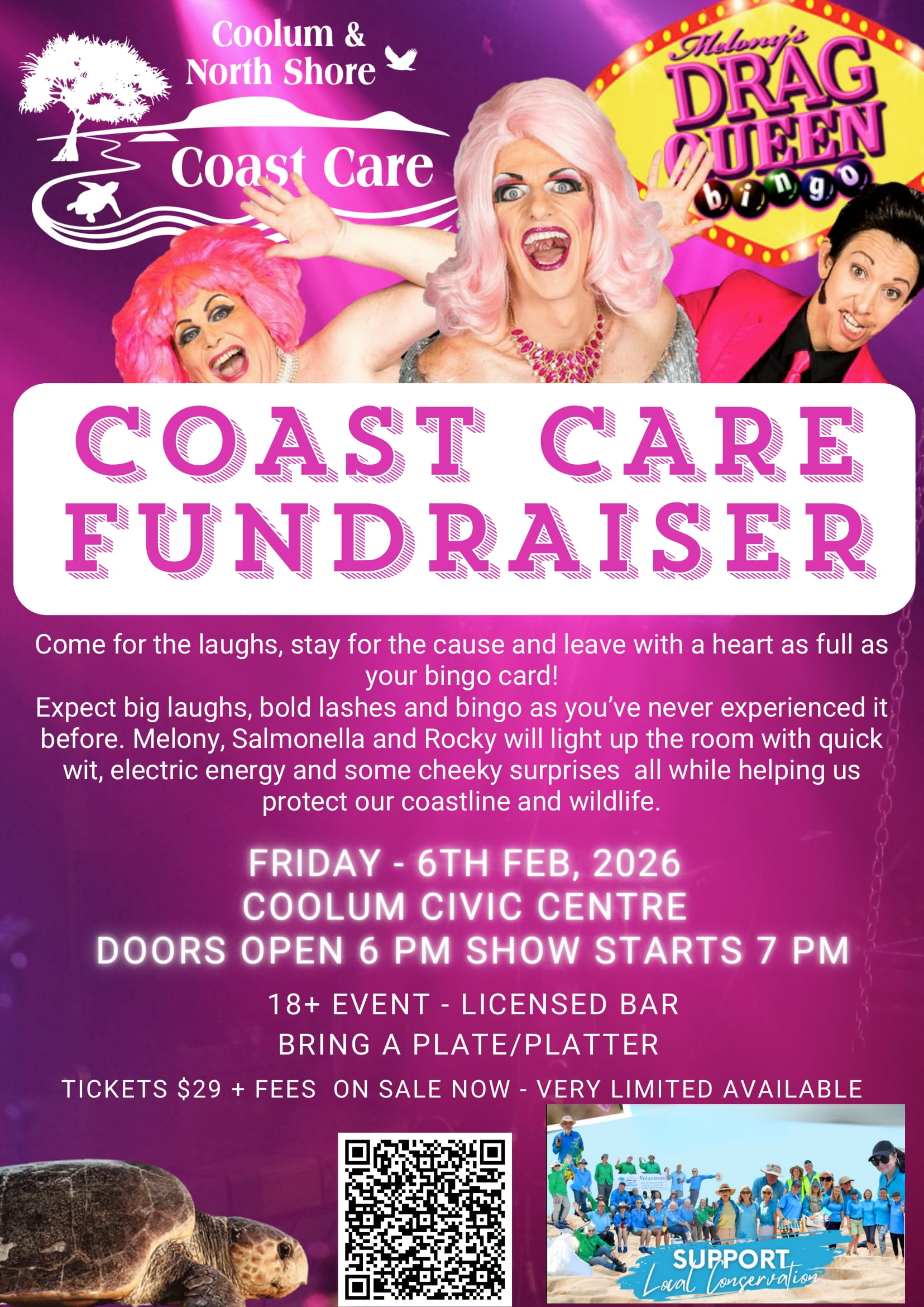 Coast Care Drag Bingo