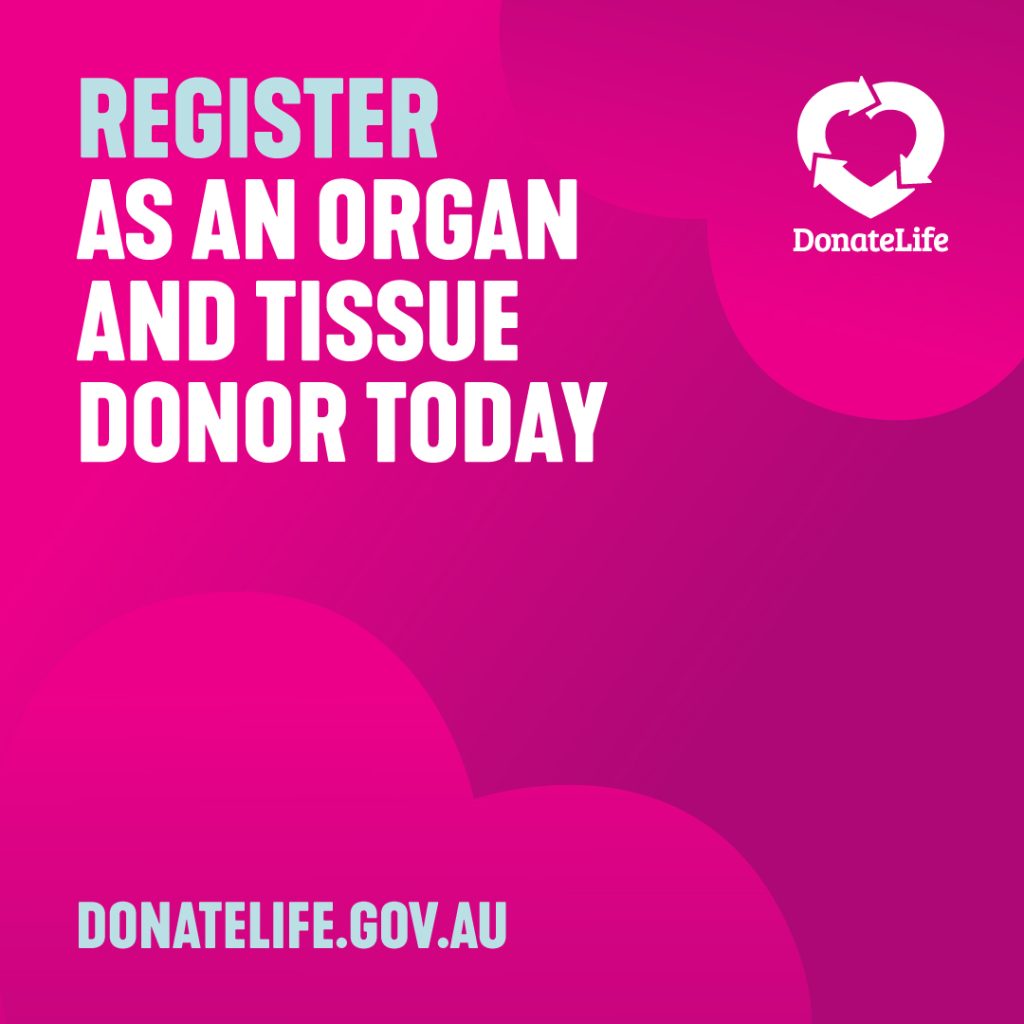 DonateLife social media tile - register today