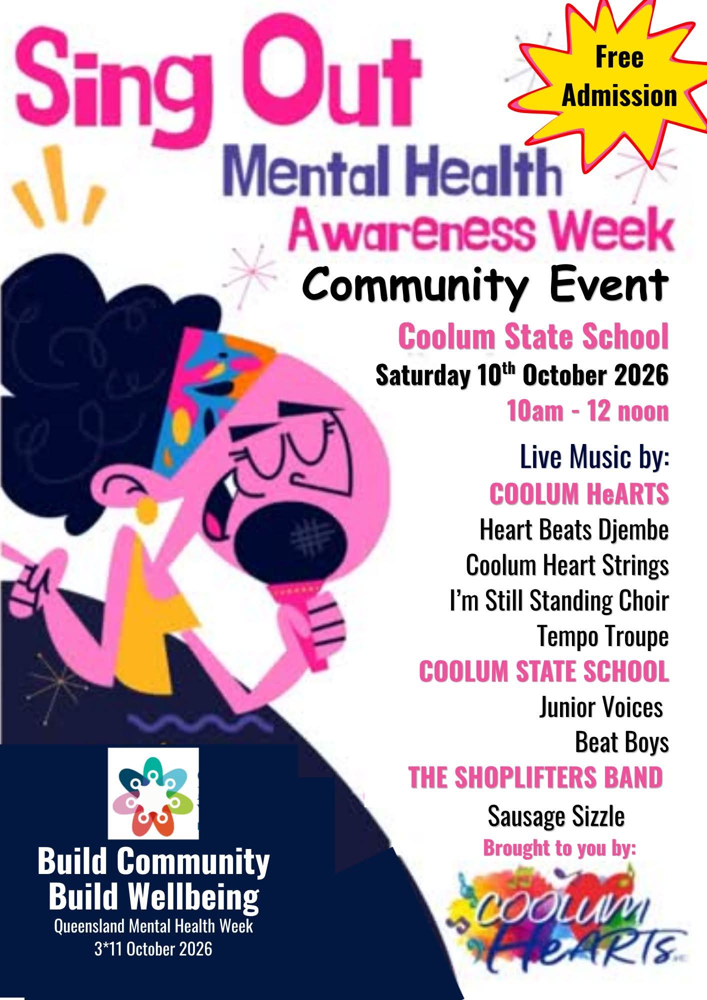 Sing out for Mental Health Live Music Event